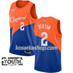 Dres Cleveland Cavaliers Collin Sexton 2 Nike 2018-19 City Edition Plava Swingman - Dječji